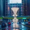 Crystal candlestick, home decoration, living room, bedroom, retro style glass candle holder Application Scenario